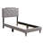 Casual Bed Frame In Light Gray