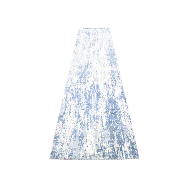 Tapis de couloir en laine et soie véritable noué à la main 2 pi 7 po x 12 pi 2 po 8A28E6E1137C43BB8B3685560791AADF