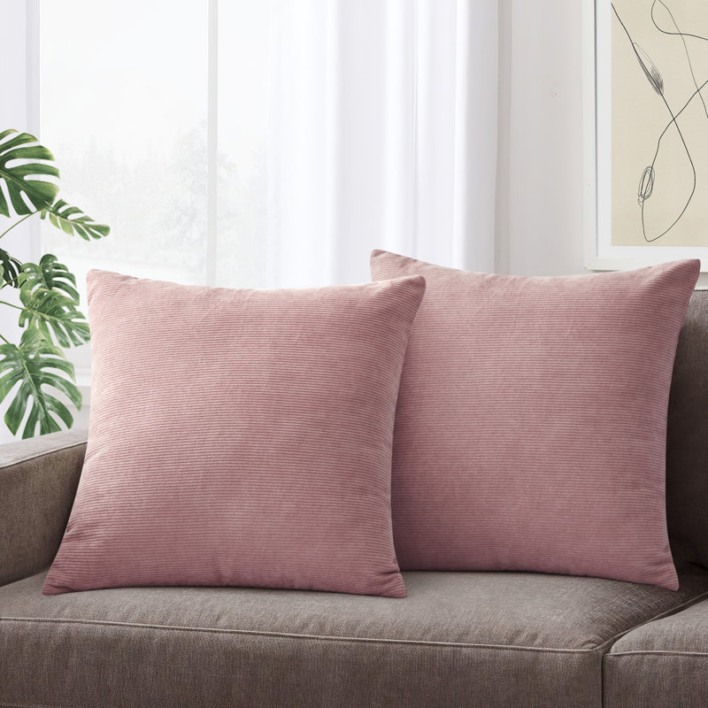 Dardel Velvet Scatter Cushion Cover, Light Pink