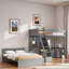 Lit superposé avec bureau et USB-864931208