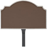 Vanderbilt Petite Address Sign Plaque with Lawn Stake