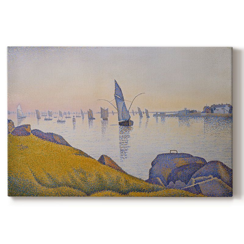 Morning Calm, Concarneau (Opus 219) - Paul Signac - Toile tendue avec châssis - 1891, 18x27