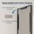 Rectangular Straight-Angled Aluminum Framed Wall-Mounted Bathroom Mirror In Matte Black-461512235