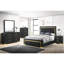 Table de chevet 2 tiroirs Style Black