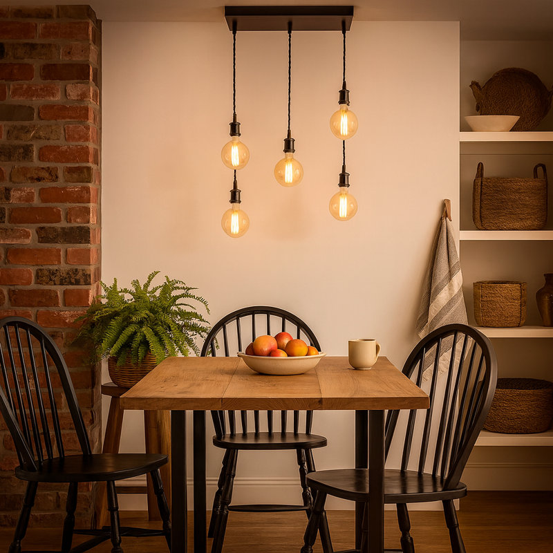 5 - Light Pendant, Black