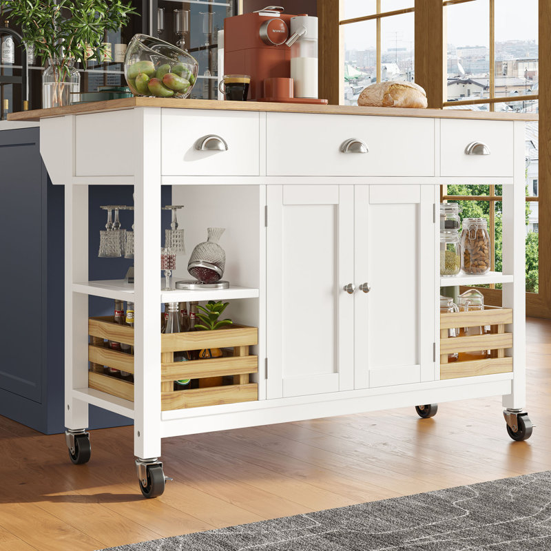 Wood Bar Cart