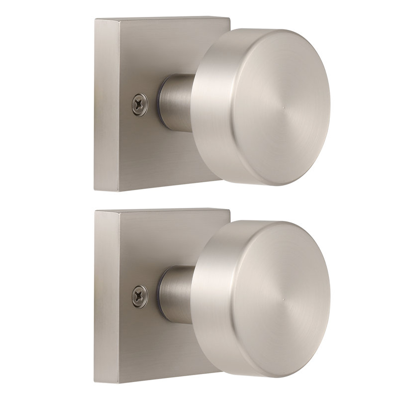 Boutons de porte doubles Modern Grace Series, Nickel satiné