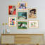 Multicolore Fine Art Classic Retro Portrait géométrique abstrait sur papier, reproduction de 7 pièces-92573599-99535725