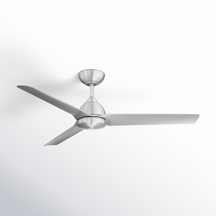 54" Mocha 3 - Blade Outdoor/Indoor Smart Propeller Ceiling Fan with Remote Control Included