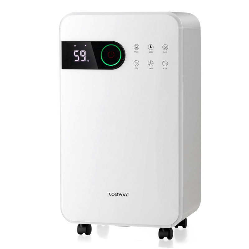Costway 32 Pints Console Dehumidifier for Rooms up to 0 Cubic Feet