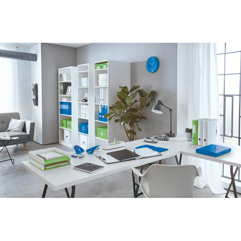 Leitz Decorative Bin, Blue, 20.6cm Hx 14.7cm W x 35.2cm D