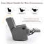 Upholstered 80 cm W Manual - Push Back Swivel Rock  Glider Recliner-1037485120