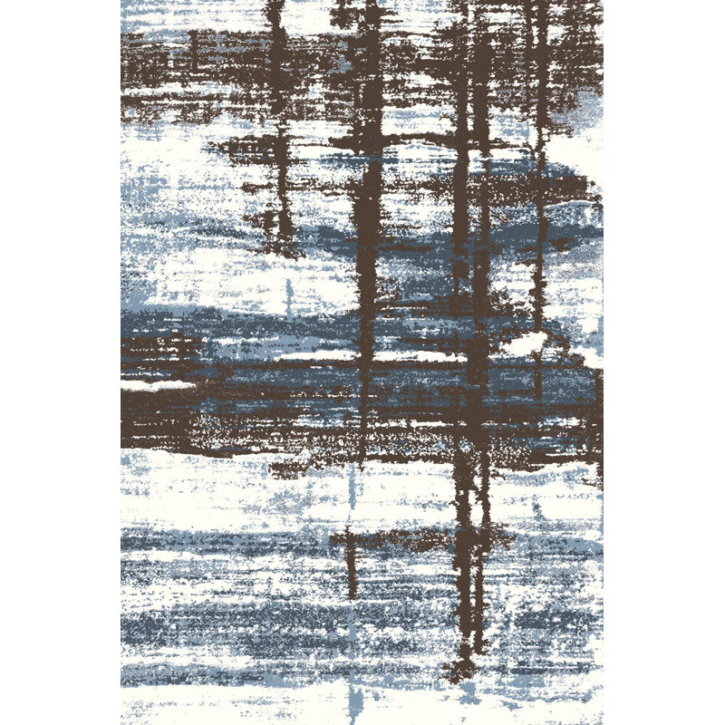 Premium Woven Area Rug, 5.9 x 9.2 Feet | 100% Polyester, 650 g/m² | Antibacterial, Non-Slip PVC Dot Underside, 0.3 in Pile Height | Machine Washable, 3D Digital Printing | Perfect for Living Room & Bedroom Decor