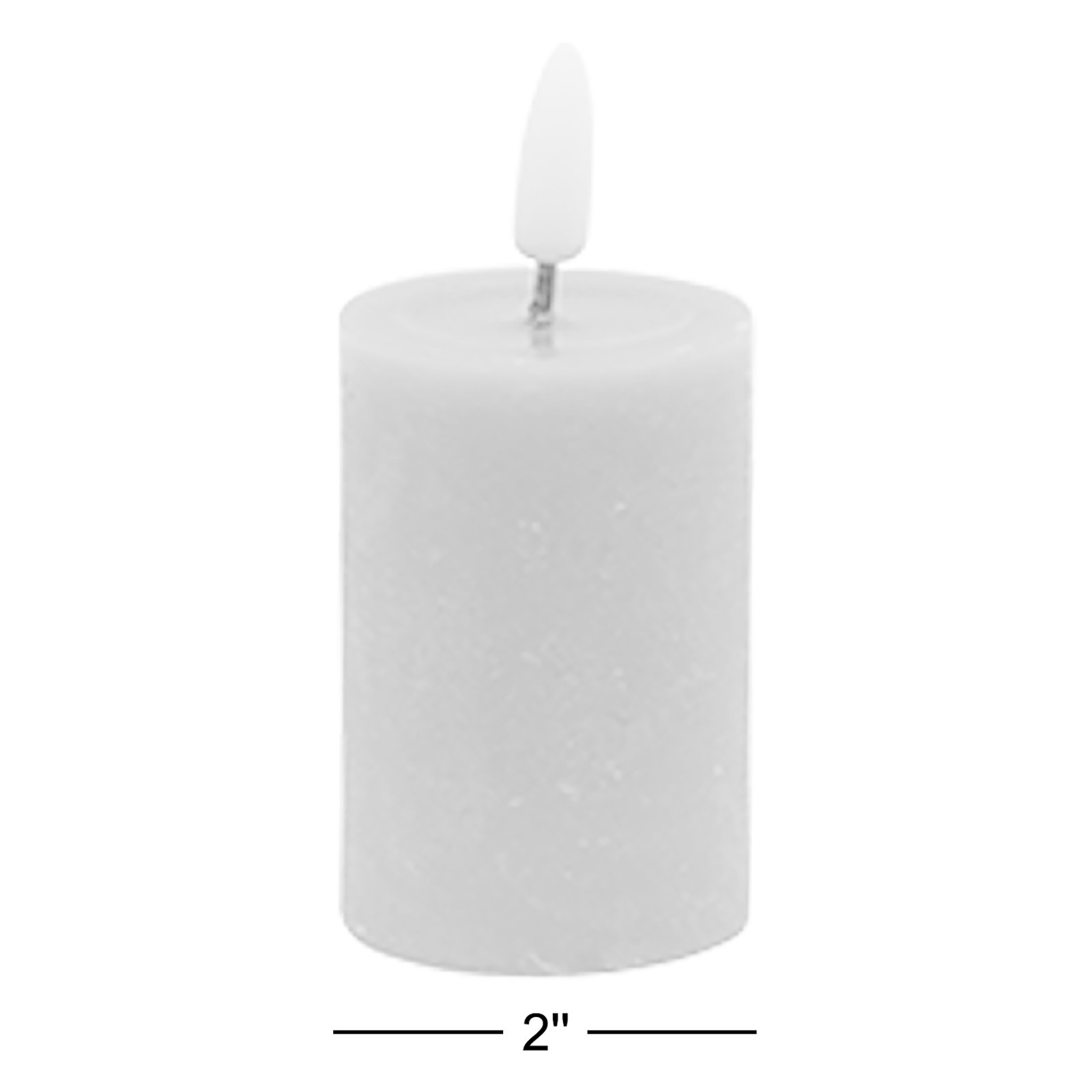 Flameless Pillar Candle, Green