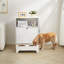 Armoire de rangement pour animaux avec 2 bols surélevés pour animaux