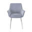 Chaise avec accoudoirs mauve Koeing