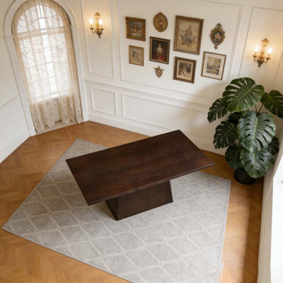 82 Inches Lowell Pedestal Dining Table