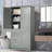 Tall Storage Cabinet with Drawers and Adjustable Shelves, 62.2" High Freestanding Organizer for Bathroom, Kitchen or Office-2027462849