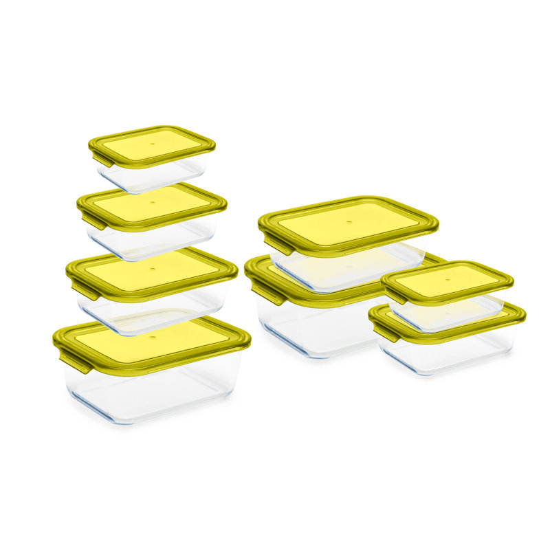Ensemble de 8 contenants alimentaires, Vert