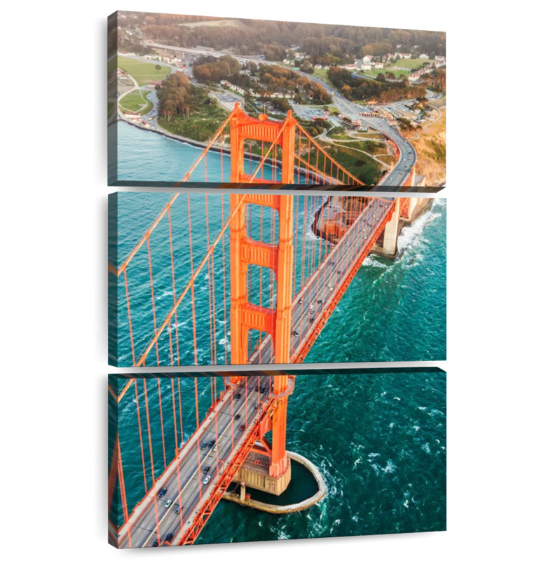 Nicci The Famous Golden Gate Bridge, 74" H x 48" W