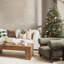 Winter Home Cotton Linen Blend Throw Pillow
