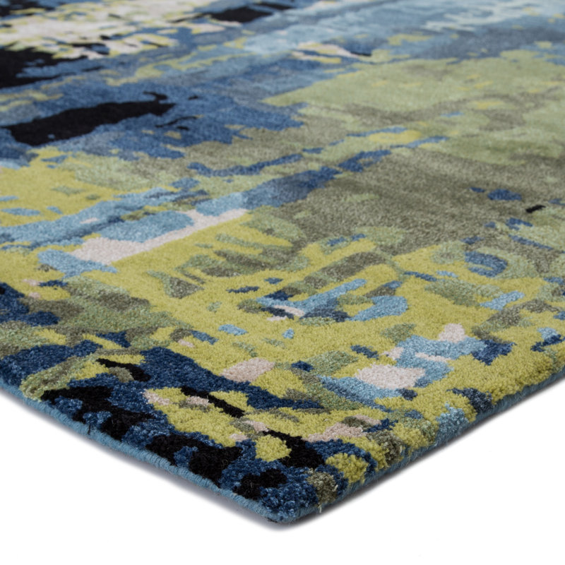 Fleishman Hand Tufted Abstract Indoor Rug, Rectangle 2' x 3'