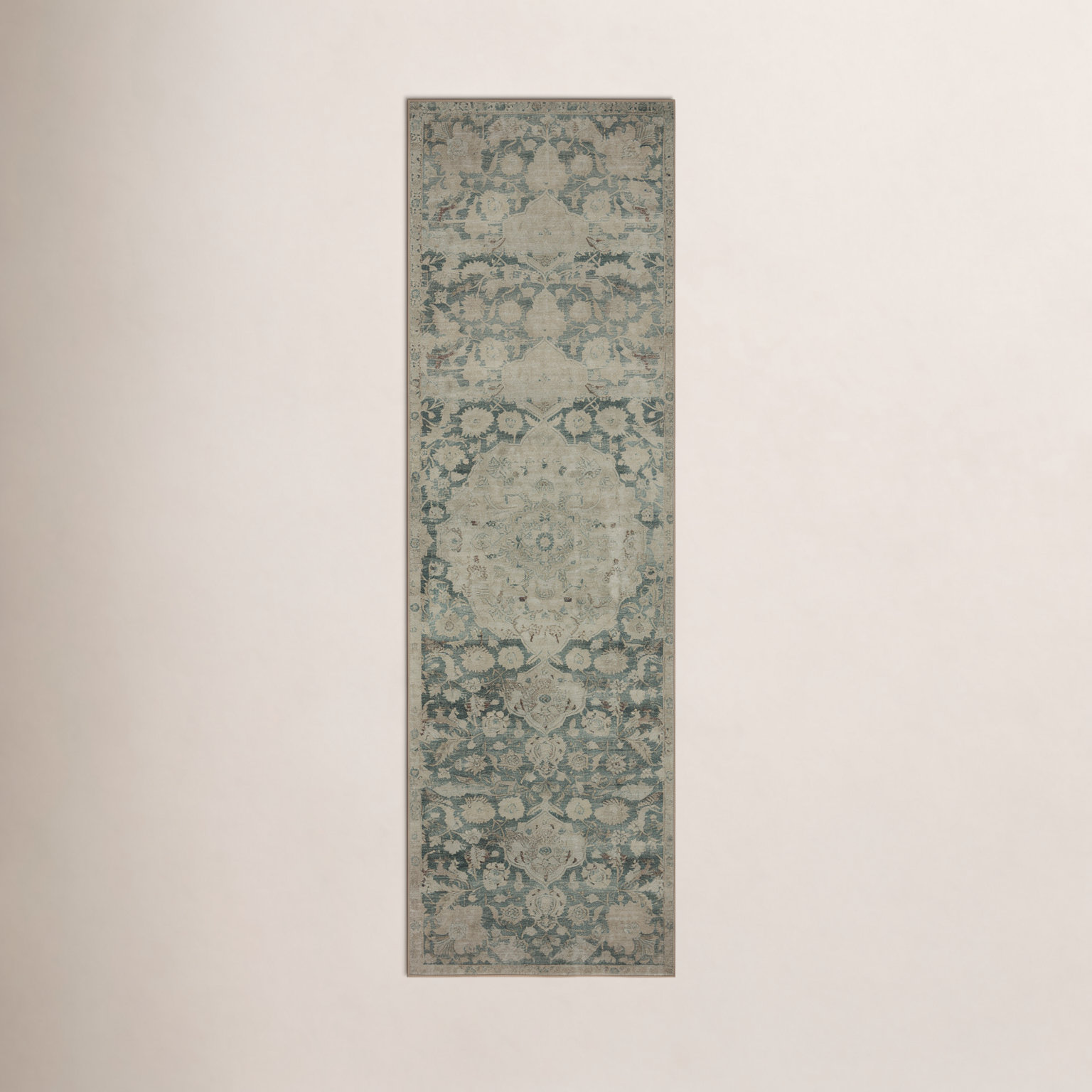 Magnolia Home by Joanna Gaines x Loloi Jade Sand Rug, Runner 2'3" x 11'6"