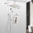 Ceiling Mounted Shower With 16" Head - Handheld, Brushed Nickel Finish And Handheld Nickel, Brass Material