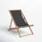 Folding Beach Chair Fabric and Wooden Frame-635243955