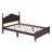 Wood Platform Bed Frame,Retro Style Platform Bed With Wooden Slat Support-800915627-800915622