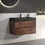 Meuble-lavabo mural simple de 30 po avec comptoir à surface solide avec trop-plein, pré-assemblé-303615347-313203126-313203127