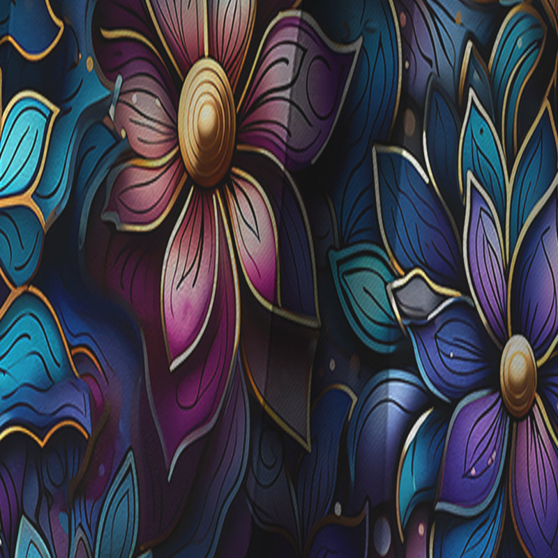 Motif marocain Boho II - rideau floral - rideau occultant floral - 1 panneau, L 52 po x L 63 po