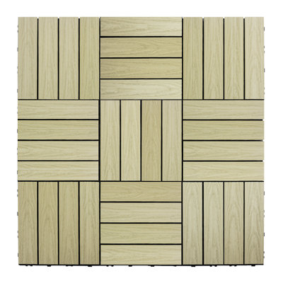 UltraShield Naturale 12'' L x 12'' W Composite Interlocking Deck Tile