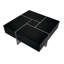 Table basse avec 4 compartiments de rangement cachés, table basse carrée avec plateau coulissant extensible