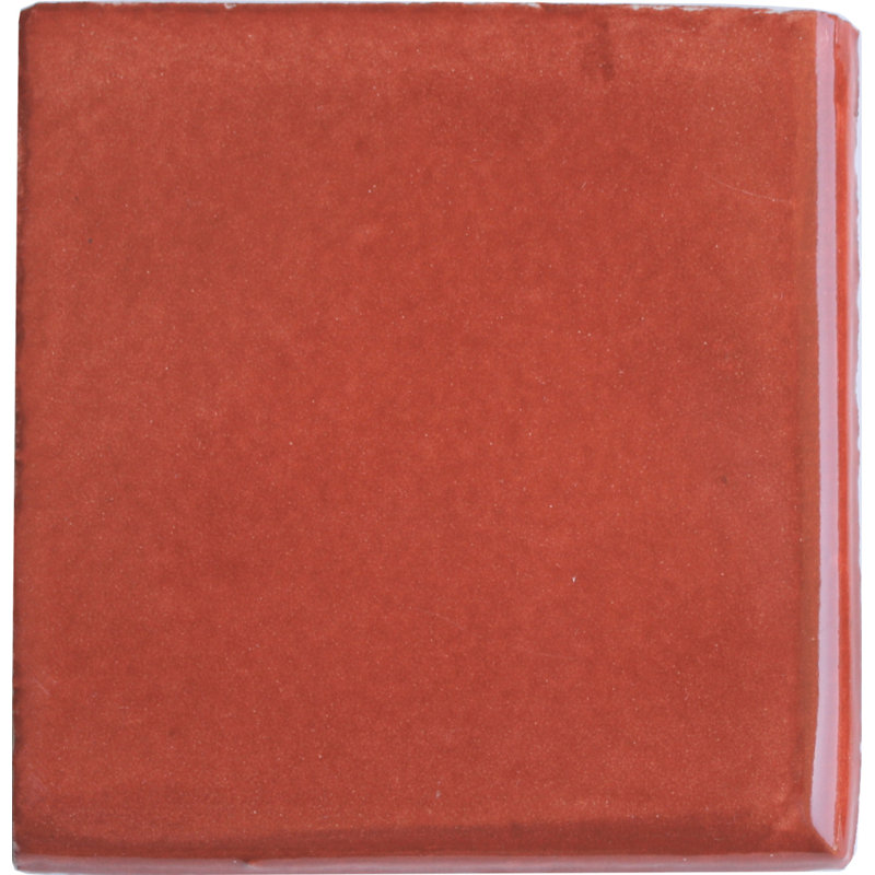 9pcs TalaMex Mexican Clay Talavera Bullnose, Terracotta, 4" W x 4" L