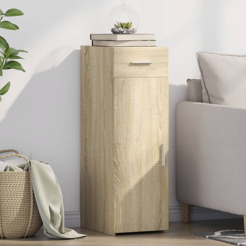 Neelum Sideboard, Sonoma Oak, 93cm H x 30cm W x 42.5cm D