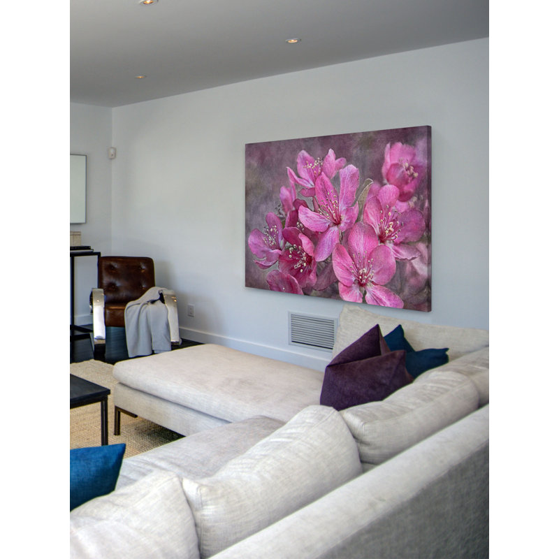 " Crabapple Floral " by Theo, 30" H x 45" W x 1.5" D