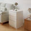Table d'appoint au design minimaliste avec 3 tiroirs, pour la chambre Ã  coucher ou le salon-1997362774