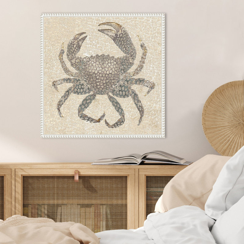 «Crab I» par Sia Aryai, reproduction d'art sur toile encadrée, H 22 po x l 22 po