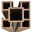 Padula 7386cm H x 11142cm W Brown Composite Fence Panels