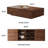2 Piece Mid-Century Modern  Living Room Coffee Table Set