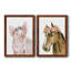 Cochon couronne de fleurs - ensemble de 2 peintures-517613641-517613651-517613663
