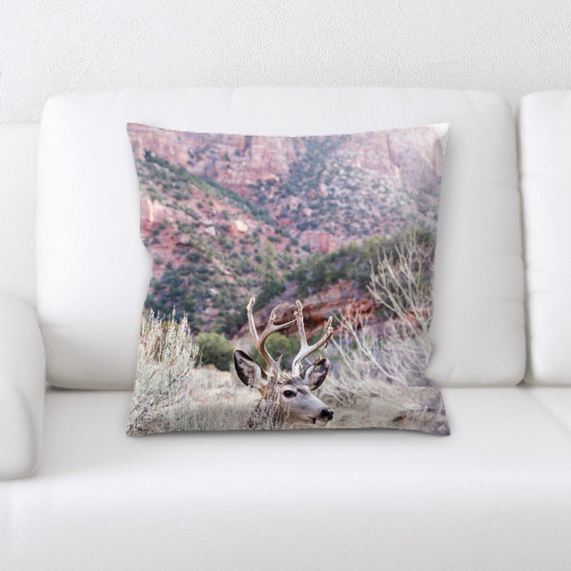 Microsuede Reversible Throw Pillow