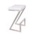 Bova Modern Backless Counter or Bar Height Barstool with Footrest in Metal and Faux Leather-41671422-23206439
