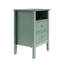 Ensemble de 2 tables de chevet 2 tiroirs, table de bout moderne avec rangement-245245092
