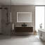 Meuble-lavabo mural avec lavabo, armoire de rangement rayée à bords courbés avec tiroirs-1168685006-1168685004