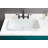 Wenty 14.5'' White Ceramic Rectangular Bathroom Sink