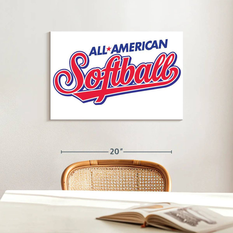Kema American Softball Sign, 16" H x 24" W