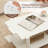 2-tier Coffee Table Irregular Center Table With Open Storage Shelf Cocktail Table-520824767