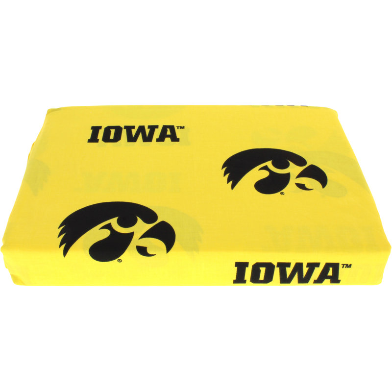 Ensemble de draps NCAA, Iowa, Ensemble de draps pour très grand lit + drap-hous